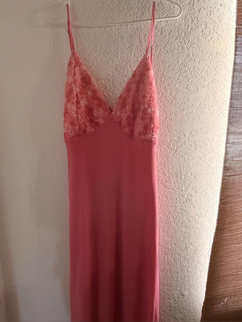 wild fable Pink Lace-Trim Slip Dress